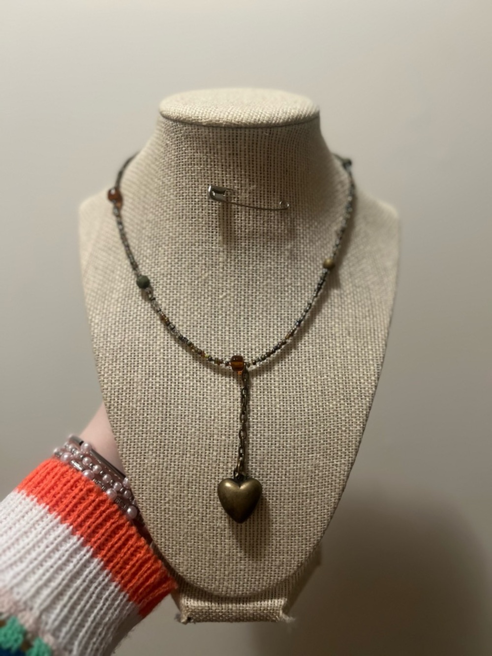 #17. Handmade Boho Necklace Heart Pendant